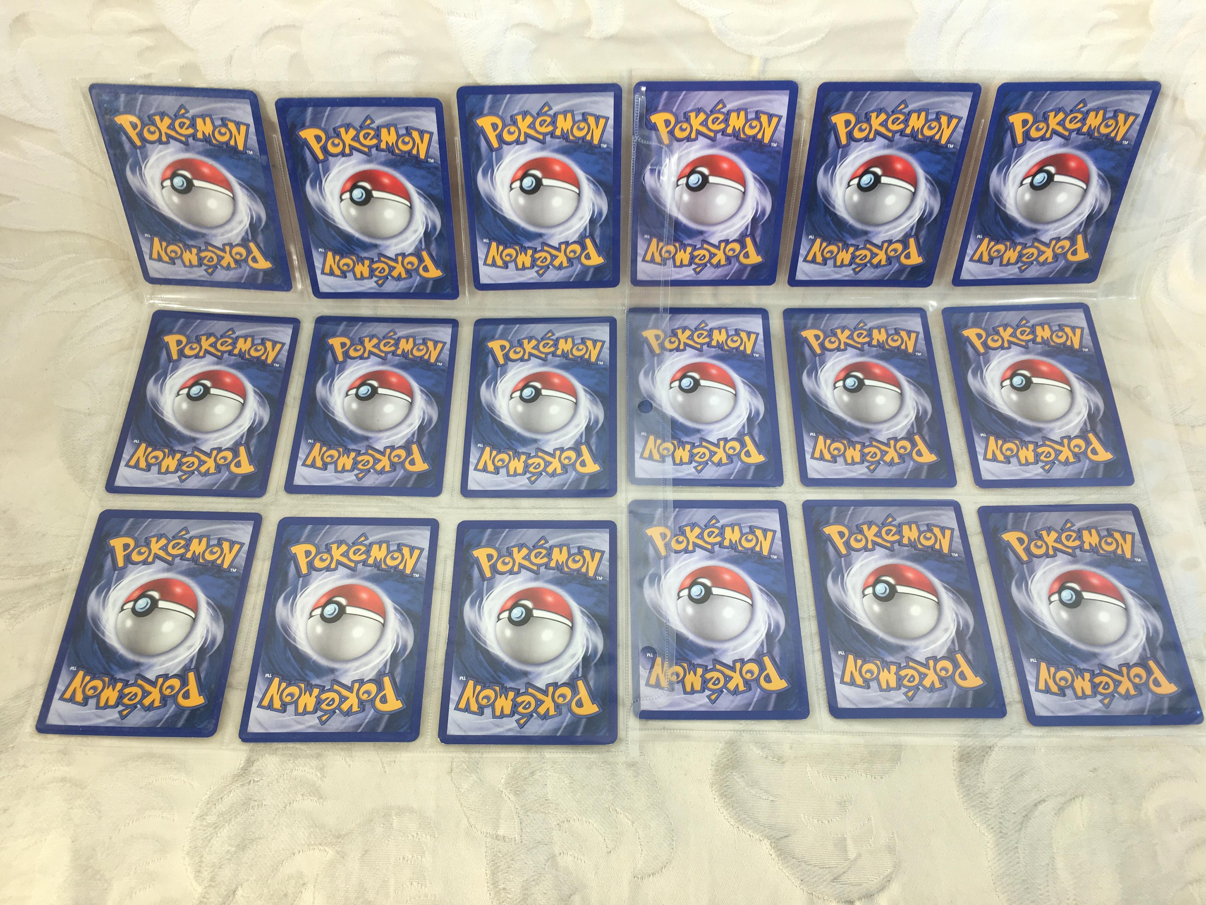 Lot of 18 Pcs Collector Pokemon Trading Game Assorted Cards - See Pictures