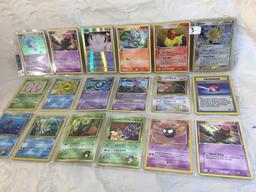 Lot of 18 Pcs Collector Pokemon Trading Game Assorted Cards - See Pictures