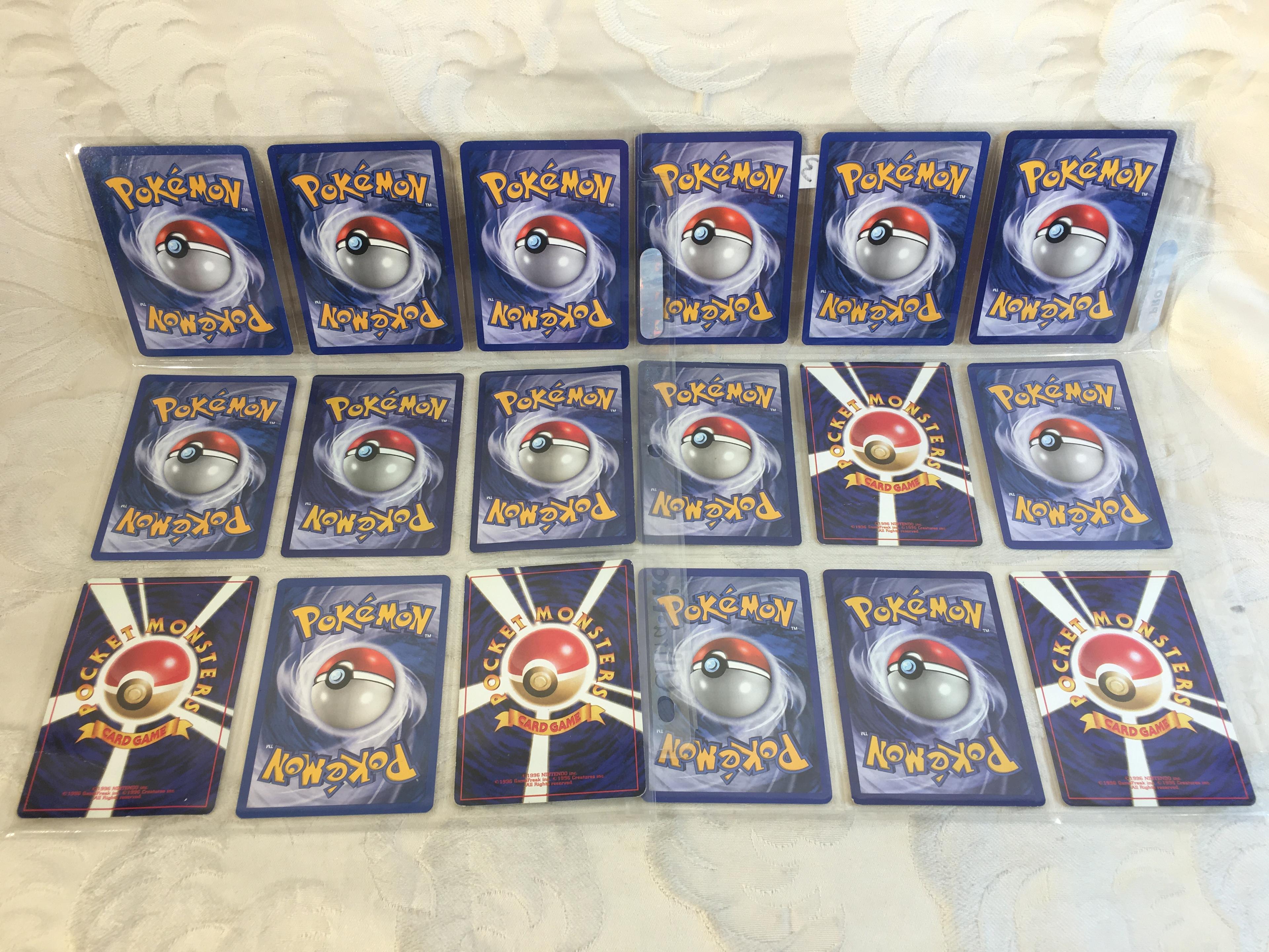 Lot of 18 Pcs Collector Pokemon Trading Game Assorted Cards - See Pictures