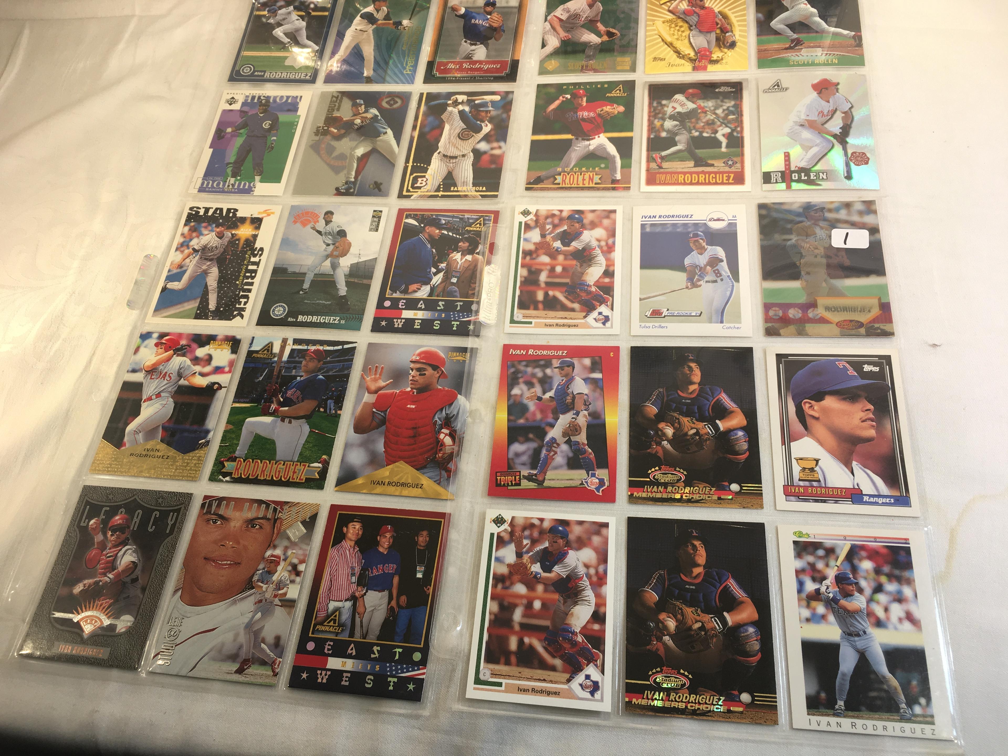 Lot of 36 pcs Collector Modern/Vintage Sport Baseball Trading Assorted Cards & Players - See Picture