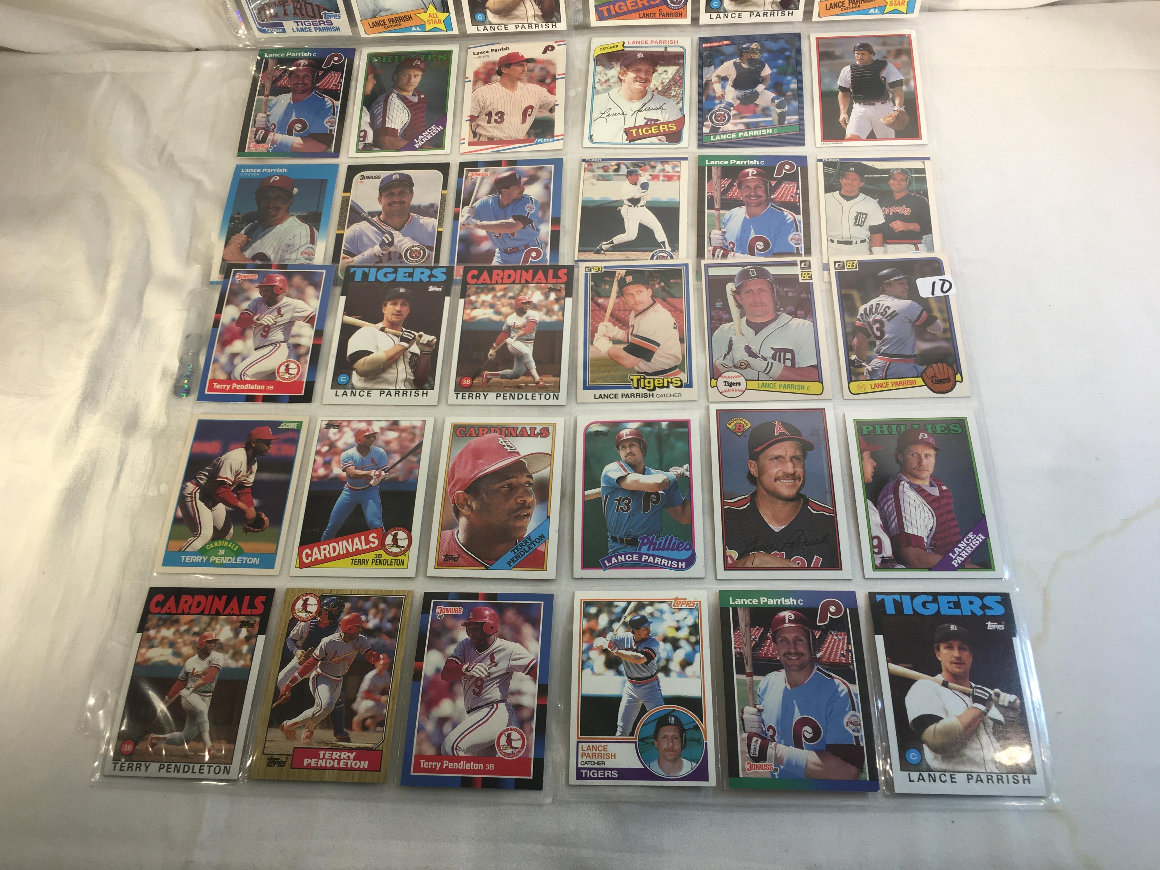 Lot of 36 pcs Collector Modern/Vintage Sport Baseball Trading Assorted Cards & Players - See Picture