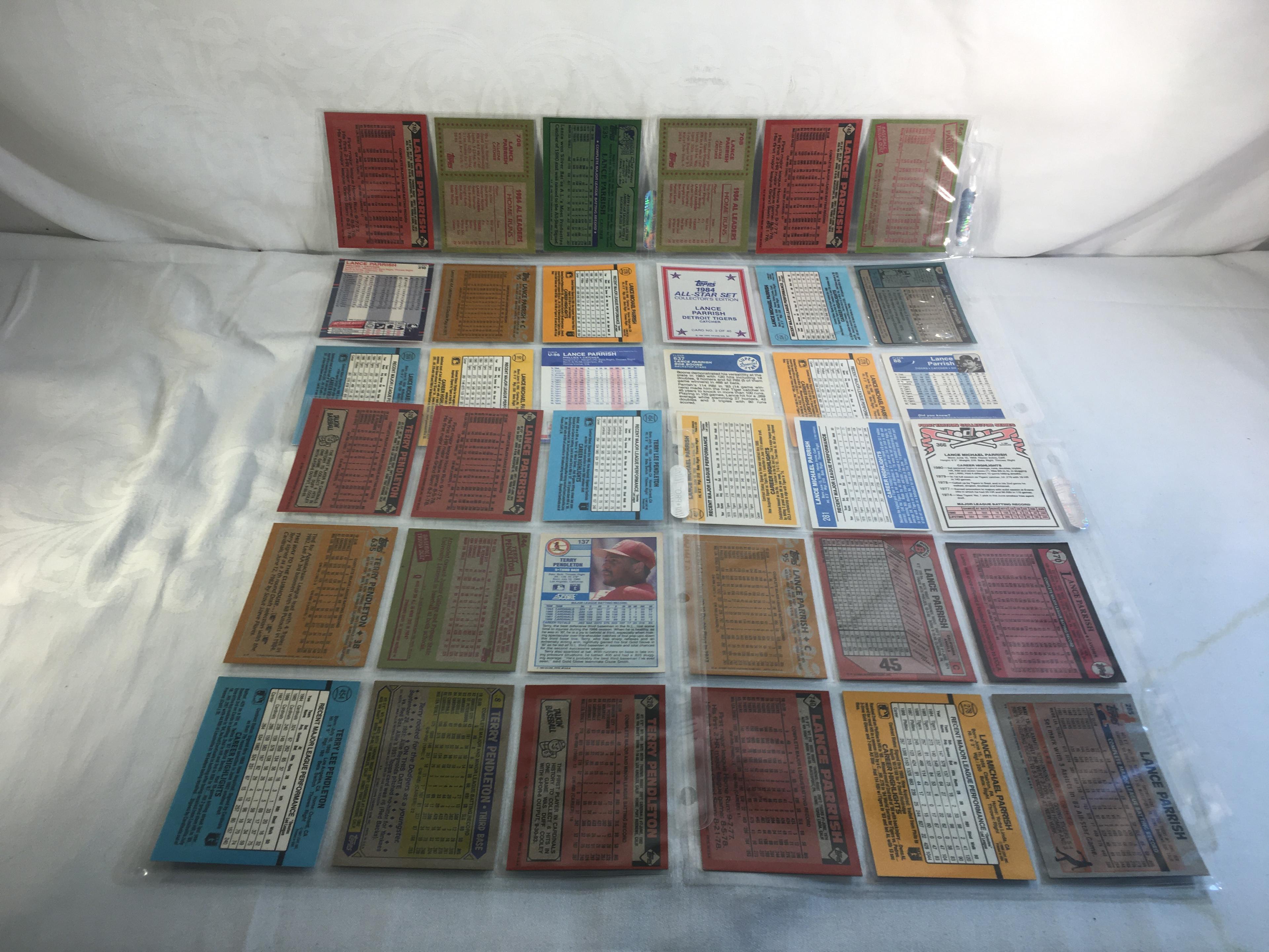 Lot of 36 pcs Collector Modern/Vintage Sport Baseball Trading Assorted Cards & Players - See Picture