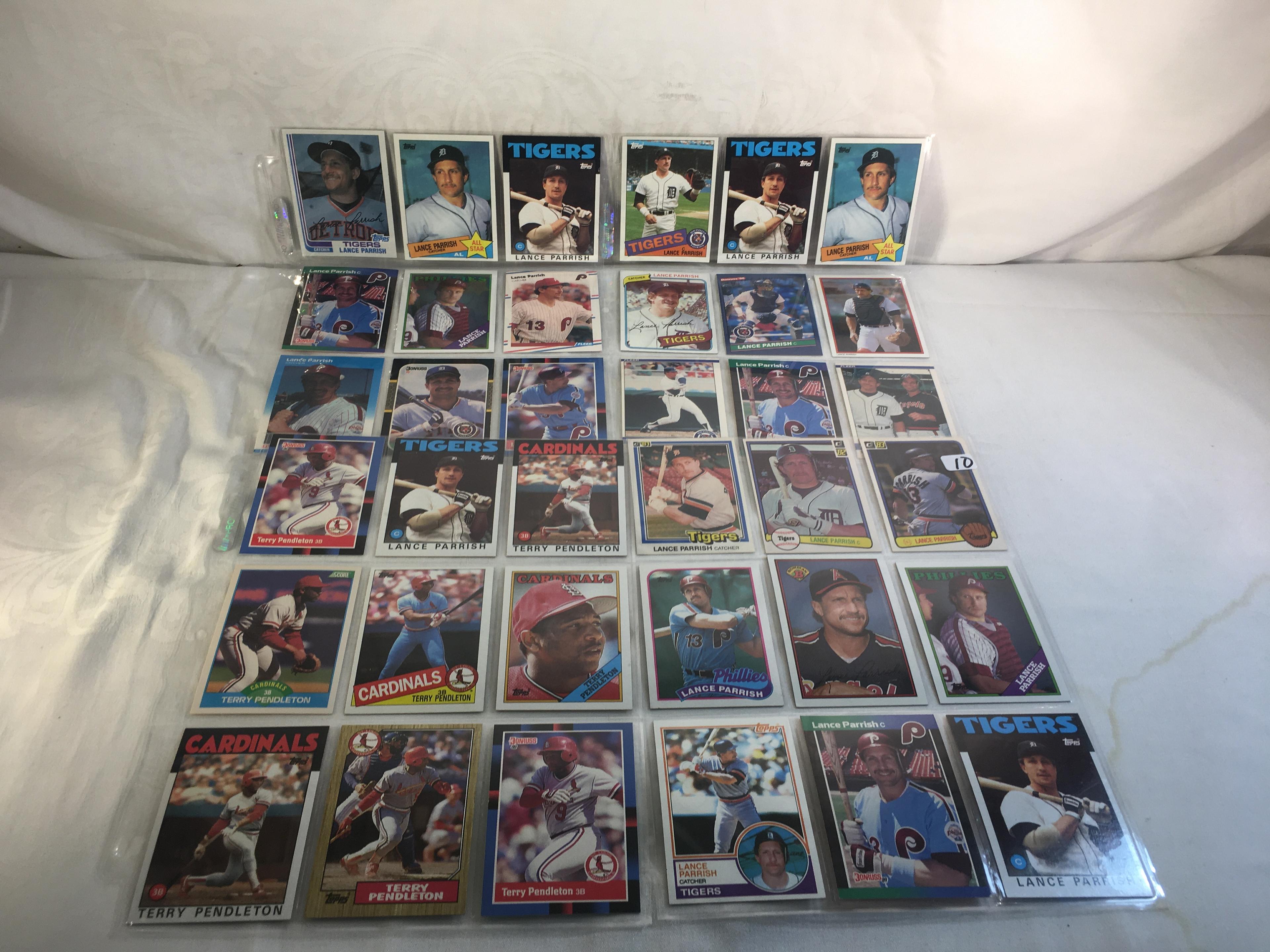 Lot of 36 pcs Collector Modern/Vintage Sport Baseball Trading Assorted Cards & Players - See Picture