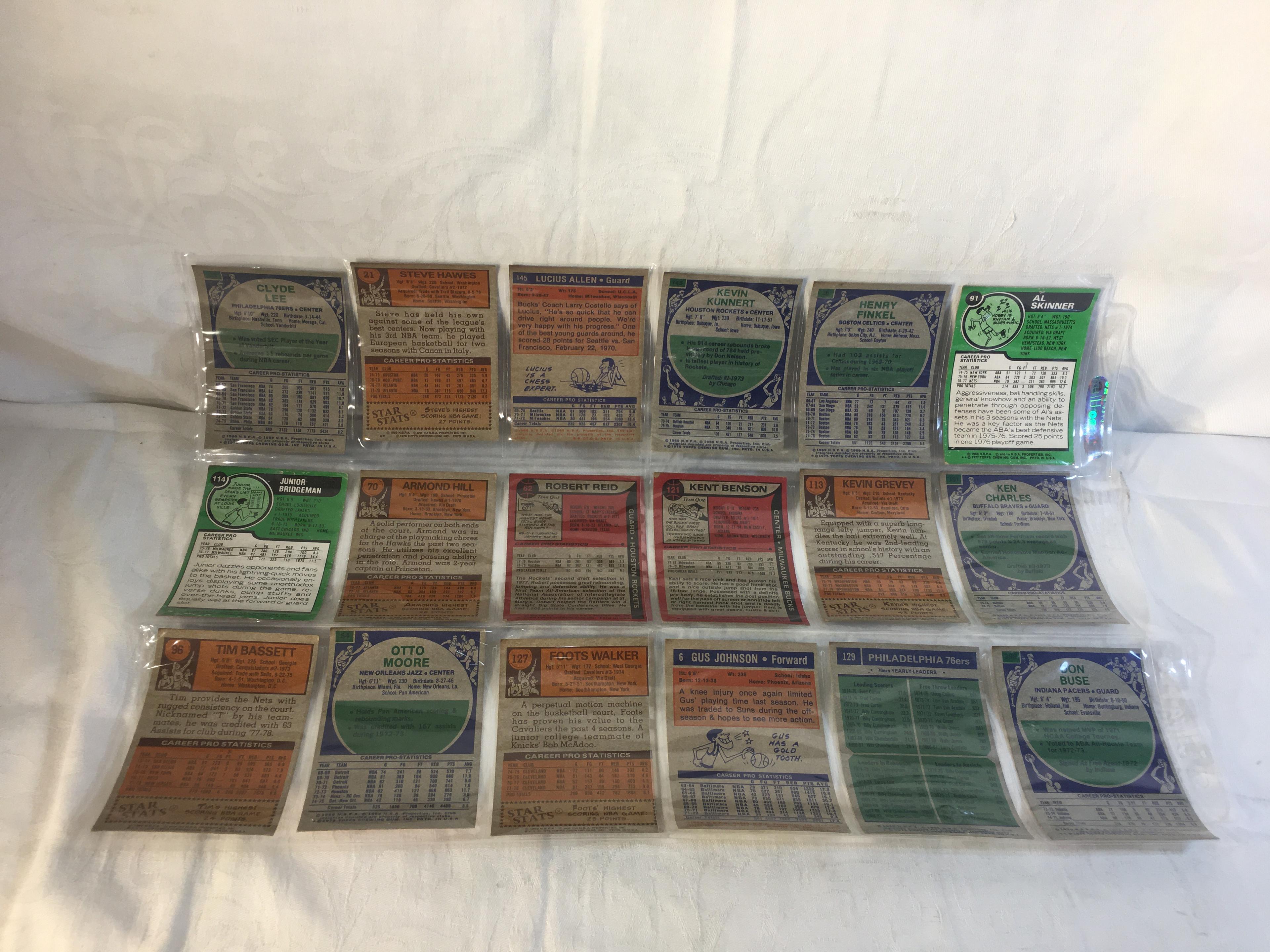 Lot OF 18 Pcs Collector Vintage Sport Basketball Sport Trading Assorted Cards and Players -See Pictu