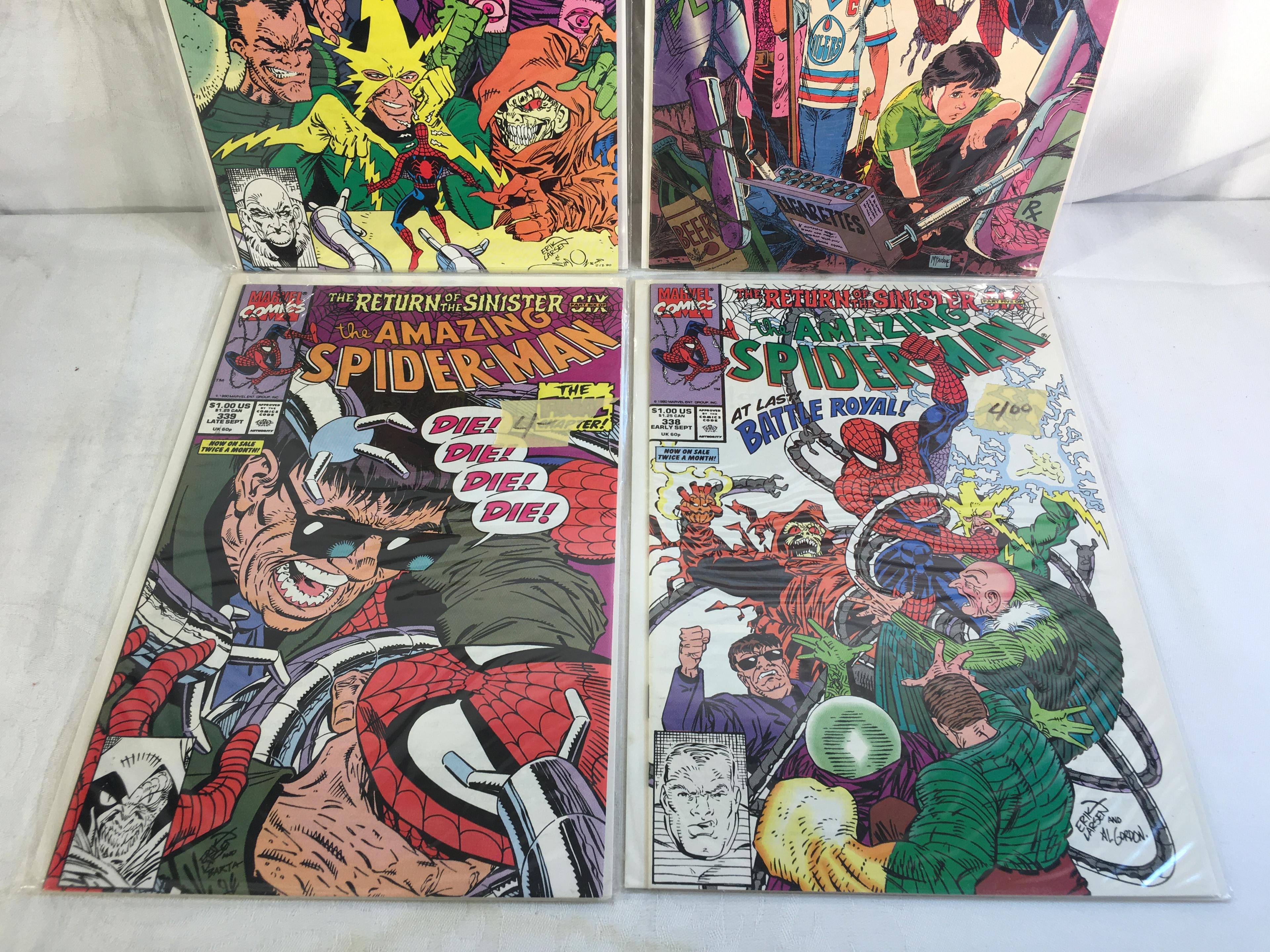 Lot of 4 Pcs Collector Marvel Comics The Amazing Spider-man Comic Books No.1.337.338.339