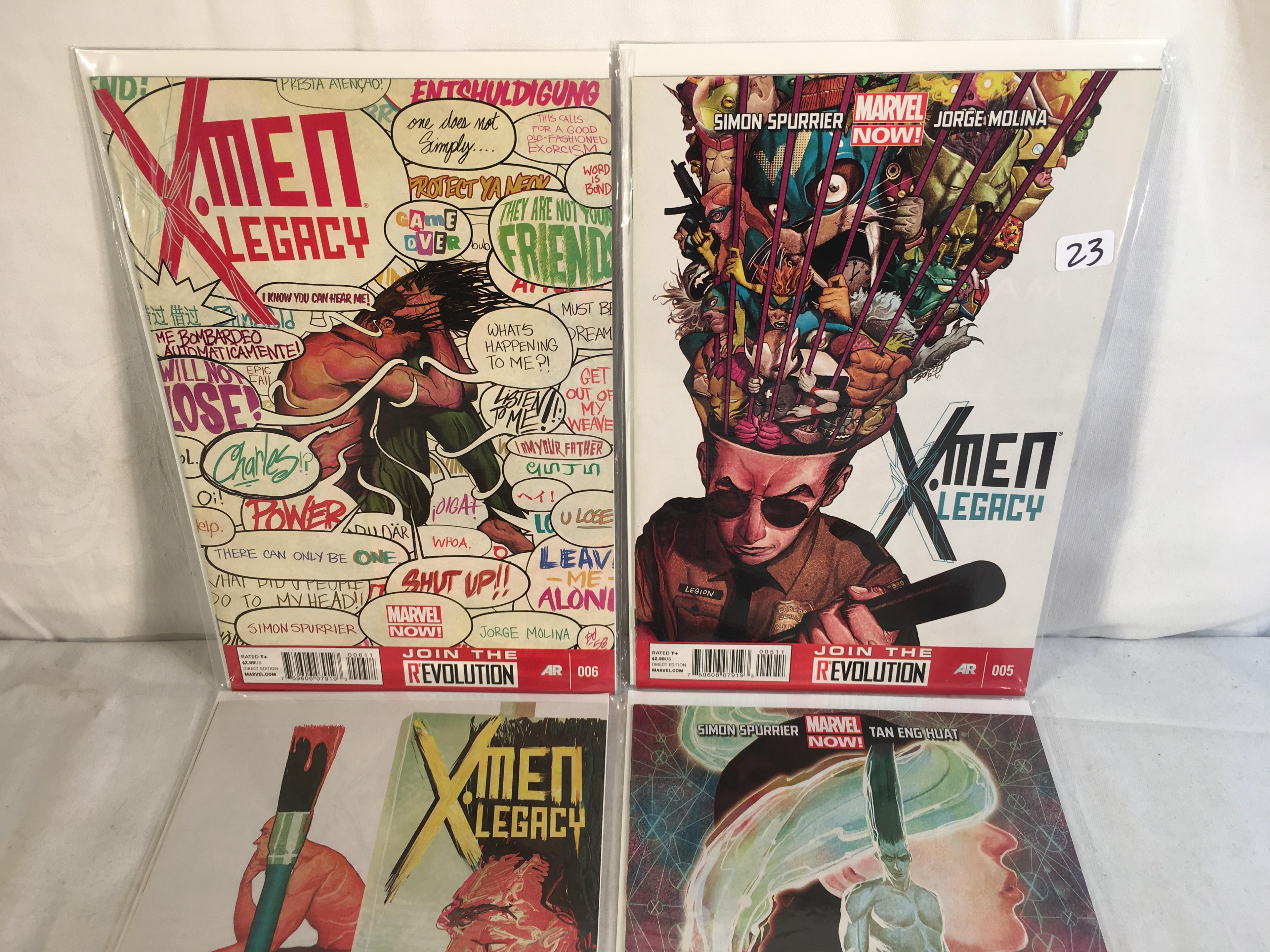 Lot of 4 Pcs collector Modern Marvel Comics X-Men Legacy Comic Books No.5.6.7.8.