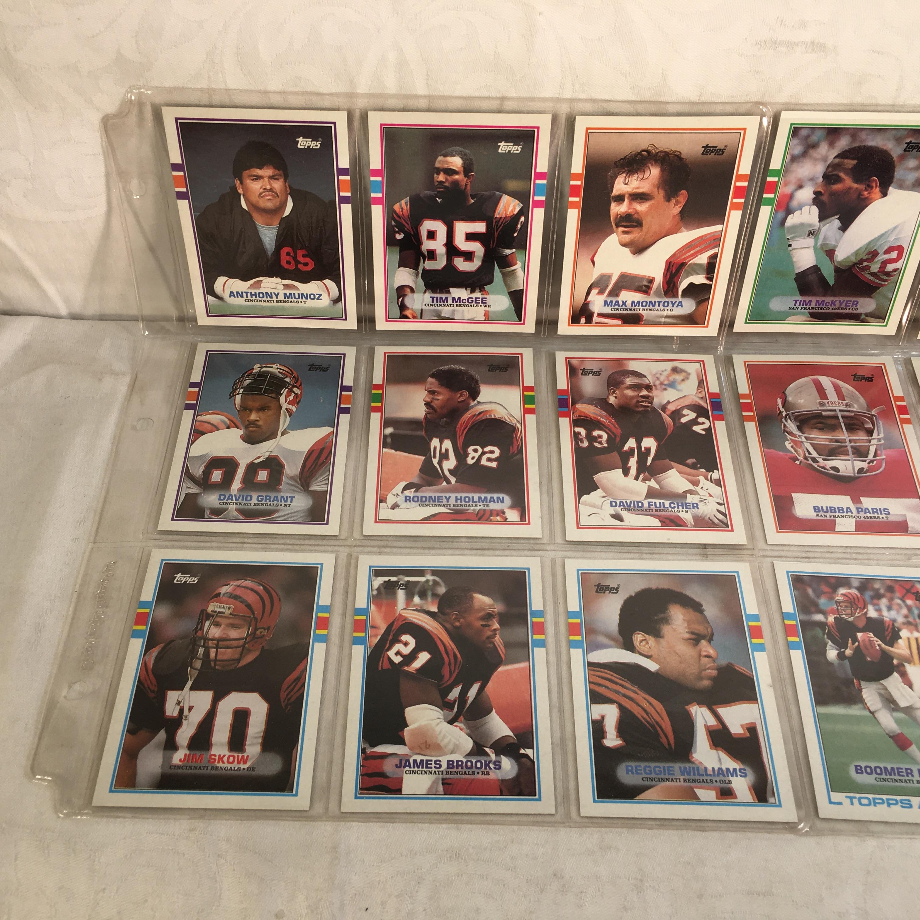 Lot of 18 Pcs Collector Vintage NFL Football Sport Trading Assorted Players & Cards -See Photos