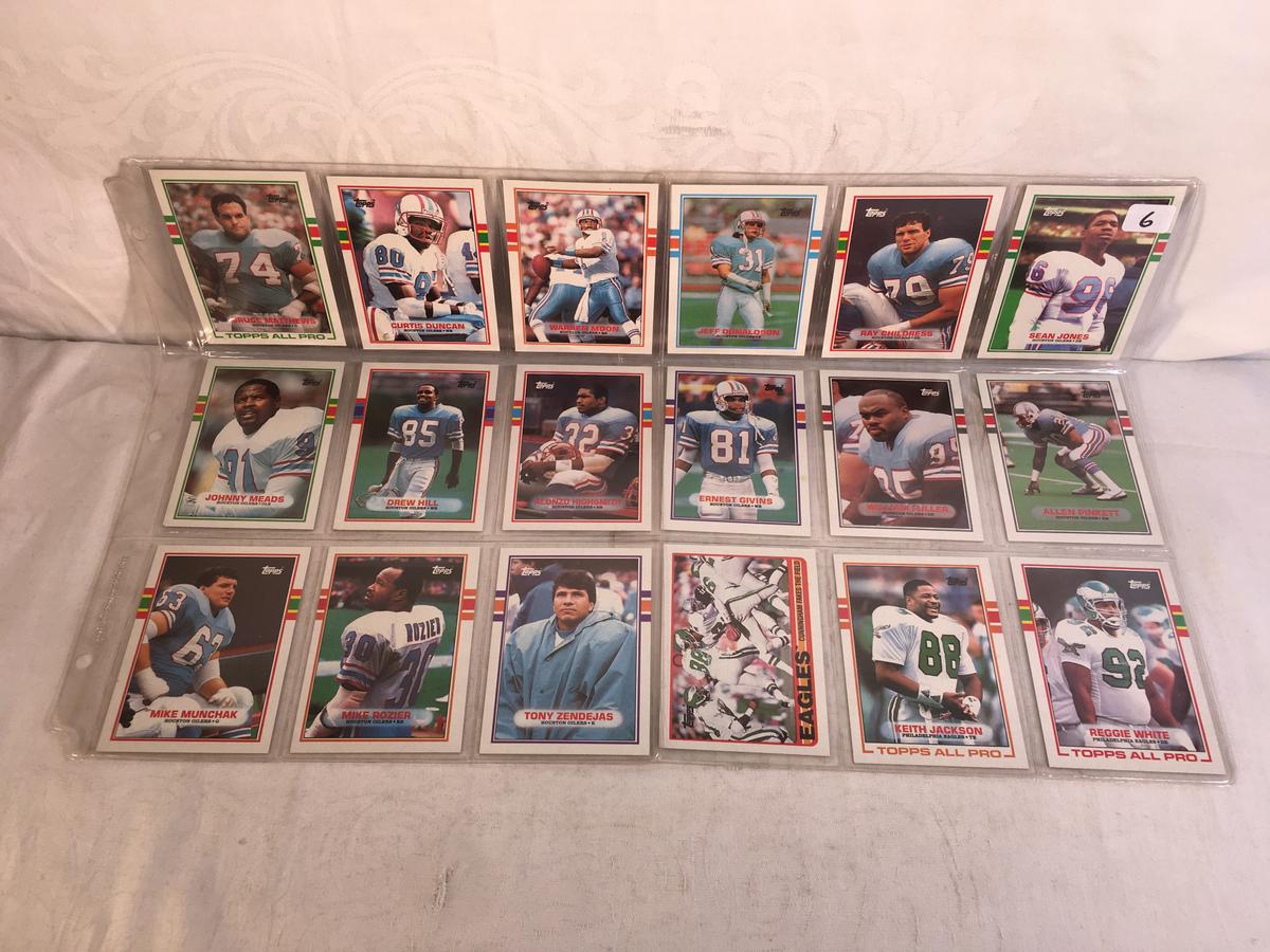 Lot of 18 Pcs Collector Vintage NFL Football Sport Trading Assorted Players & Cards -See Photos