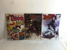 Lot of 3 Pcs Collector Modern Marvel Comics Assorted Thor Comic Books No.1.1.427.