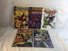 Lot of 5 Pcs Collector Modern Marvel Comics Assorted Spider-man Comics No.1.1.1.2.3.