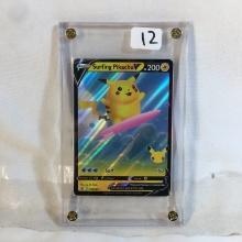 Collector 2021 Pokemon/Nintendo HOLO Basic Surfing Pikachu HP200 Game Card 008/025