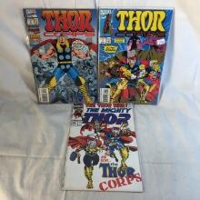 Lot of 3 Collector Vintage Marvel Comics Thor Comic Books No.1.3.440.