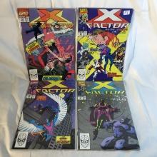 Lot of 4 Collector Vintage Marvel Comics X-Factor Comic Books No.53.54.55.56.