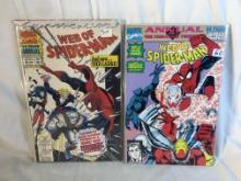 Lot of 2 Collector Vintage Marvel Comics Web of Spider-Man Comic Books No.7.9.