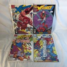 Lot of 4 Collector Vintage Marvel Comics X-Force Comic Books No.2.3.4.5.