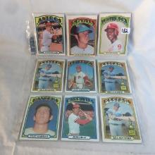 Lot of 9 Pcs Collector Vintage Baseball Sport Trading Assorted Cards & Players - See Photos