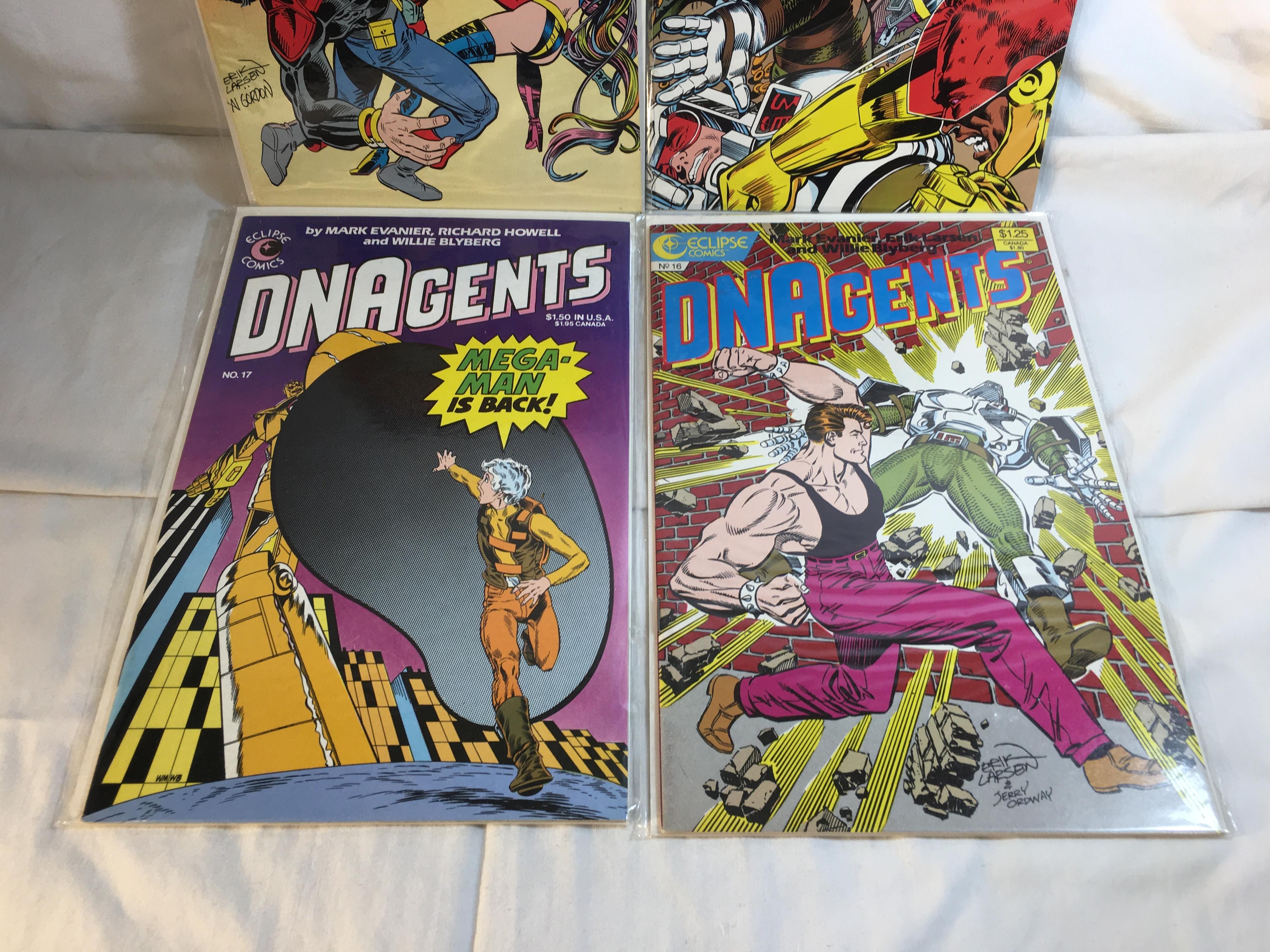 Lot of 4 Collector Modern Eclipse Comics DNAgents Comic Books No.14.15.16.17.