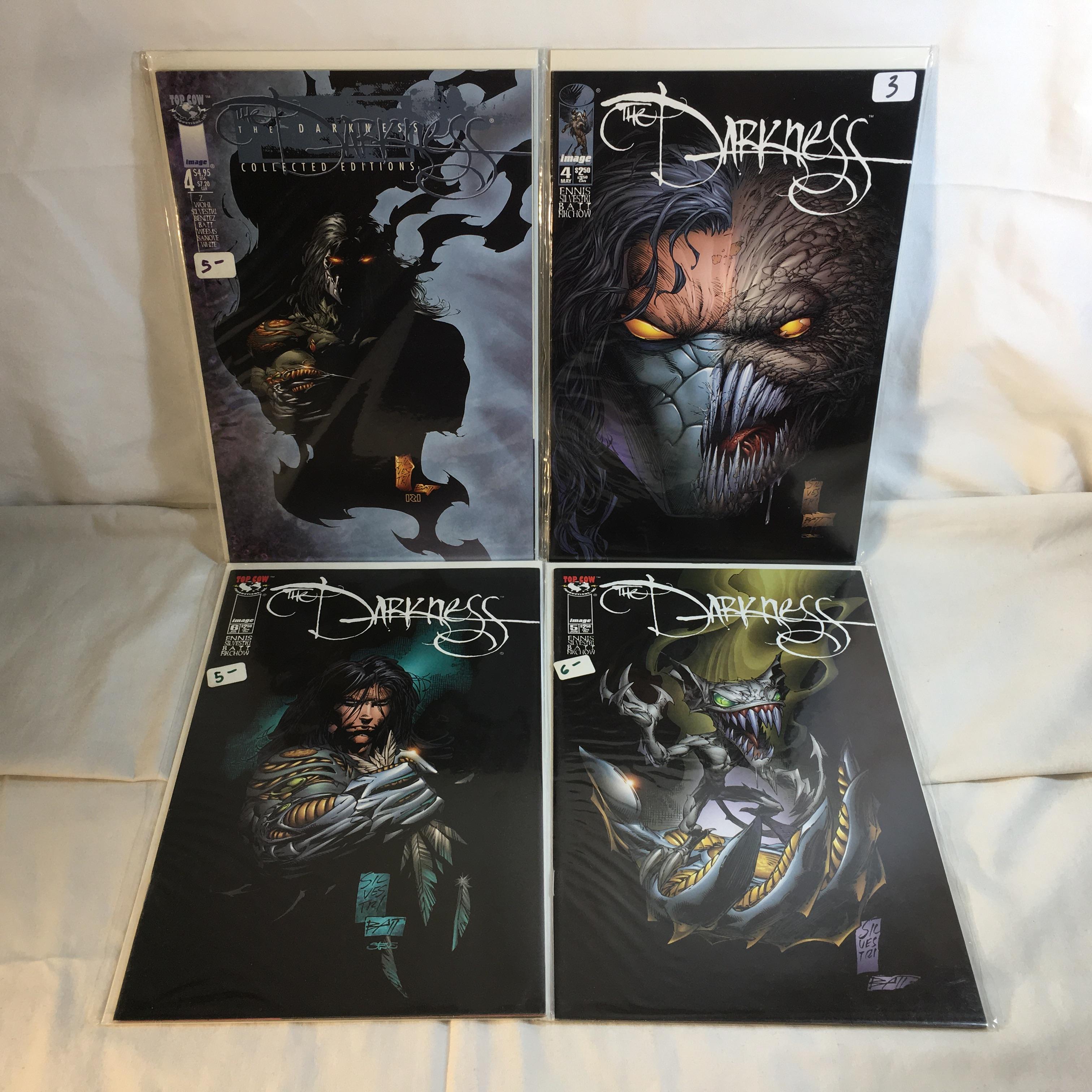 Lot Of 4 Collector Modern Top Cow The Darkness Comic Books No.4.4.5.6.