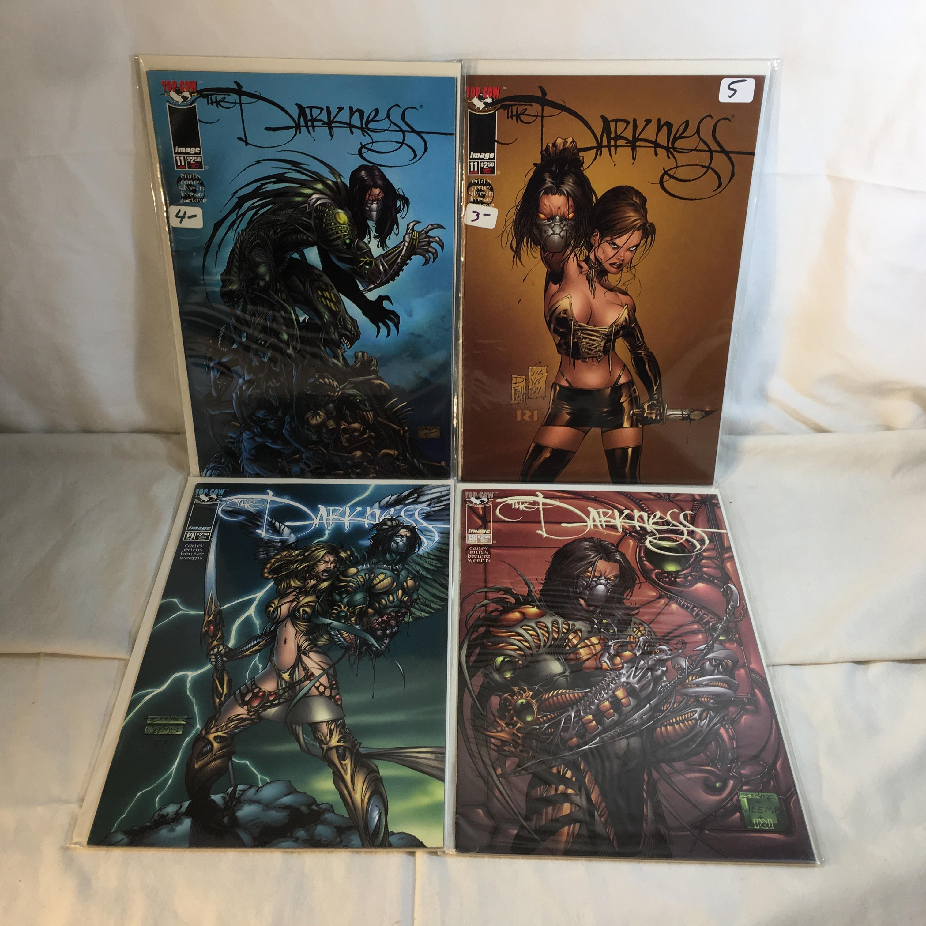 Lot Of 4 Collector Modern Top Cow The Darkness Comic Books No.11.11.13.14.