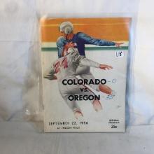 Collector Vintage 1956 Official program Colorado VS. Oregon Folsom Fields 25 cents