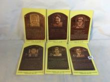 Lot of 6 Pcs Collector Post Cards National Baseball hall Of Fame & Museum - See Pictures