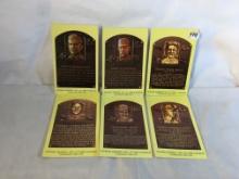 Lot of 6 Pcs Collector Post Cards National Baseball hall Of Fame & Museum - See Pictures