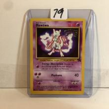 Collector 1999 Wizards Pokemon Basic Mewtwo 70HP Psyburn Pokemon Trading Card #150
