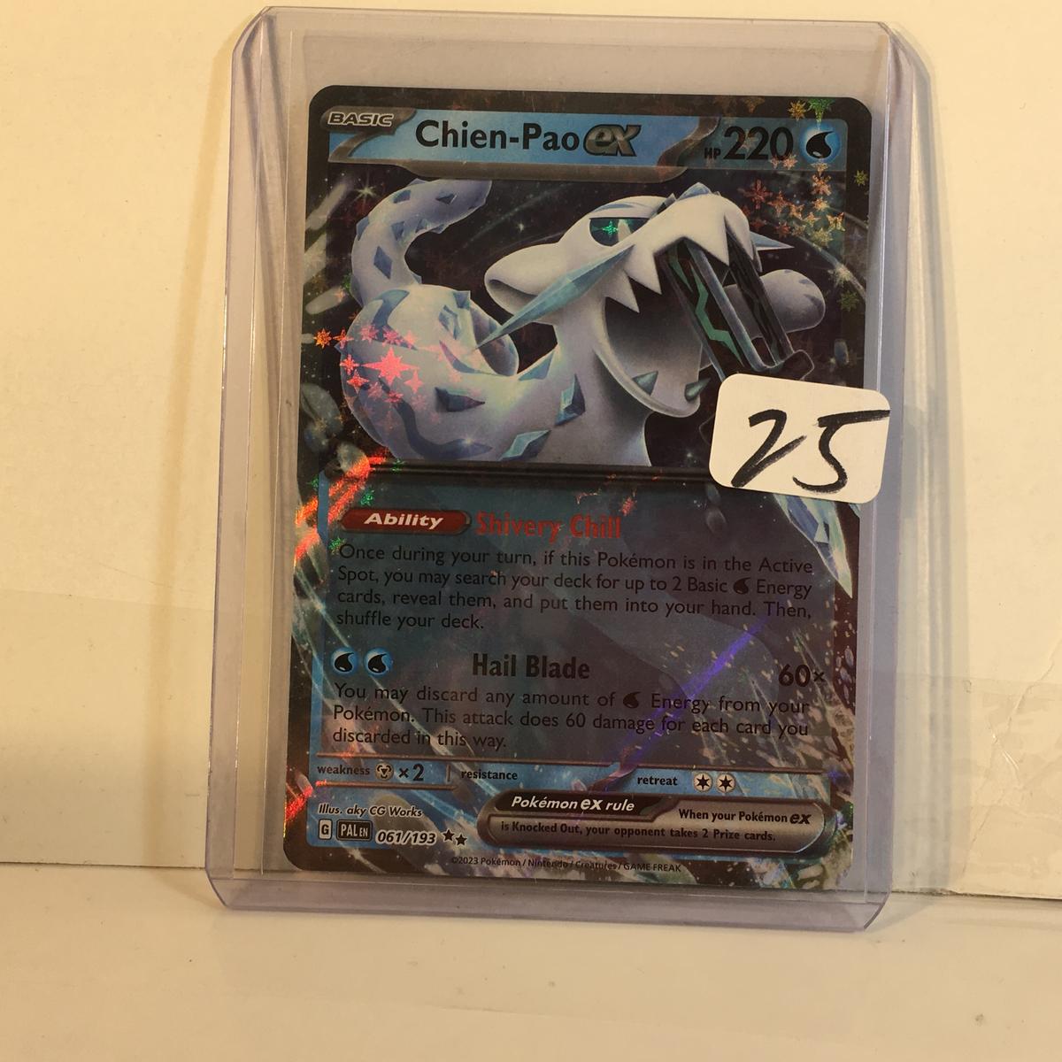 Collector TCG  Pokemon/Nintendo/Creatures/Game Freak 2023 Basic Chien-Pao Ex Hp220 Card 061/193