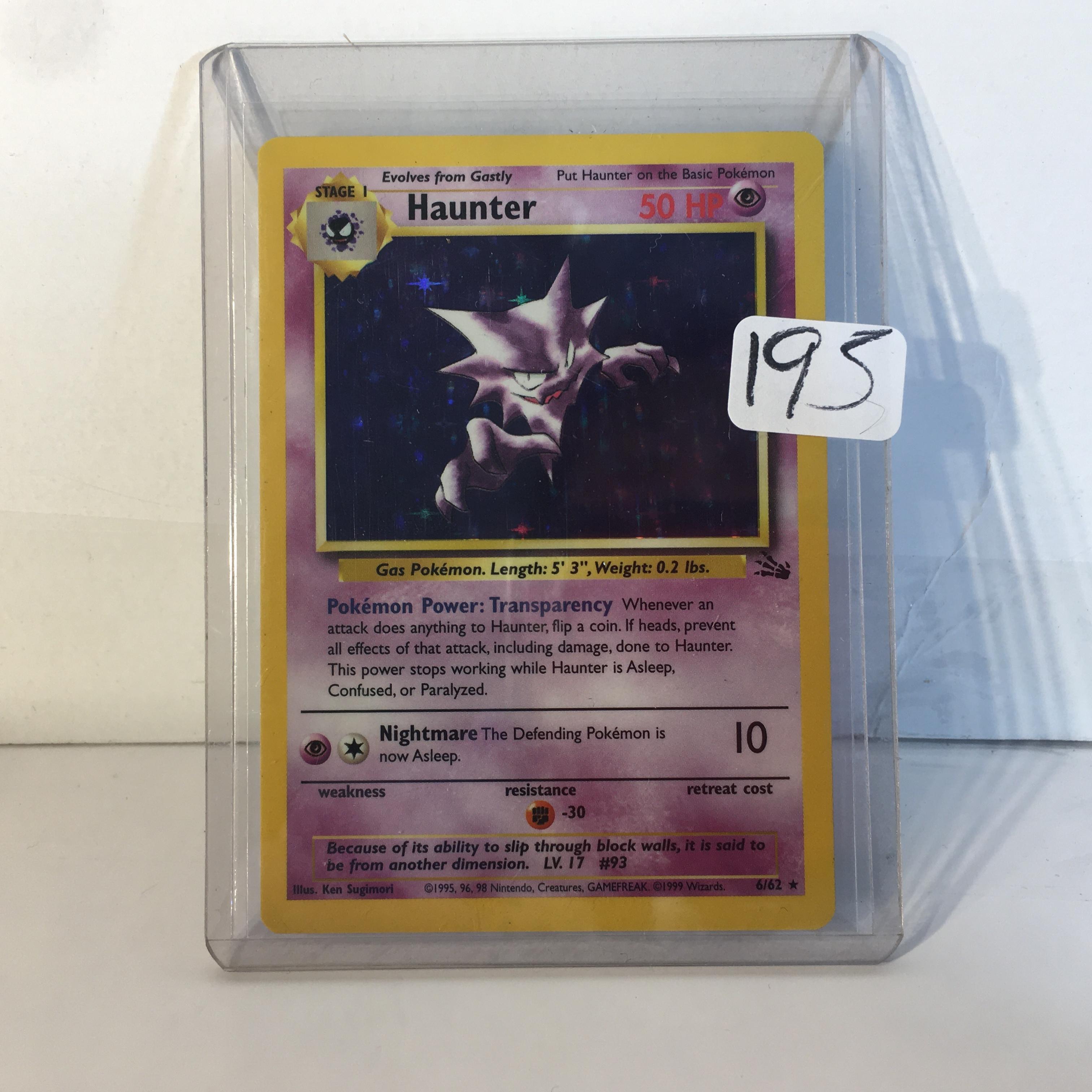 Modern 1999 Pokemon TCG Stage1 Haunter HP50 No.93 Gas Pokemon 6/62