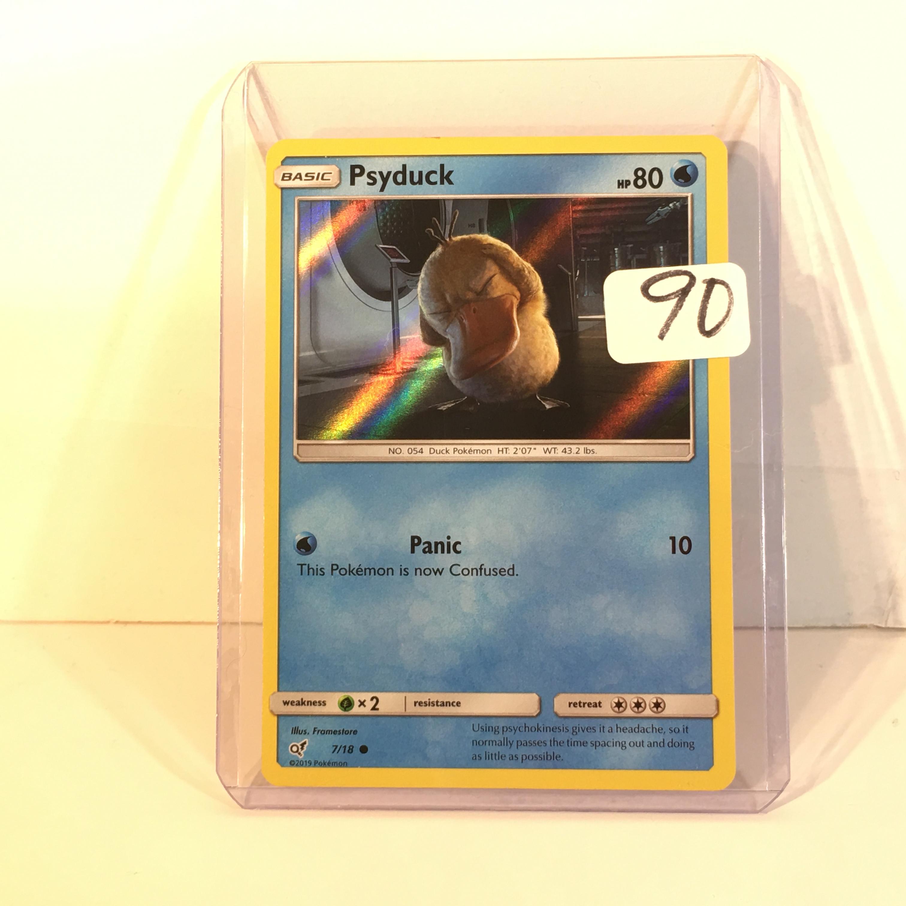 Modern 2019 Pokemon TCG Basic Psyduck Hp80 Holo No.054 Duck Pokemon Card 7/18