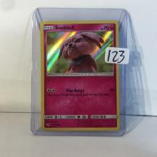 Modern 2019 Pokemon TCG Basic Snubbull Hp70 Holo No.209 Fairy Pokemon 15/18