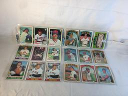 Lot of 18 Pcs Collector Vintage  MLB Baseball  Sport Trading Assorted Cards & Players - See Photos