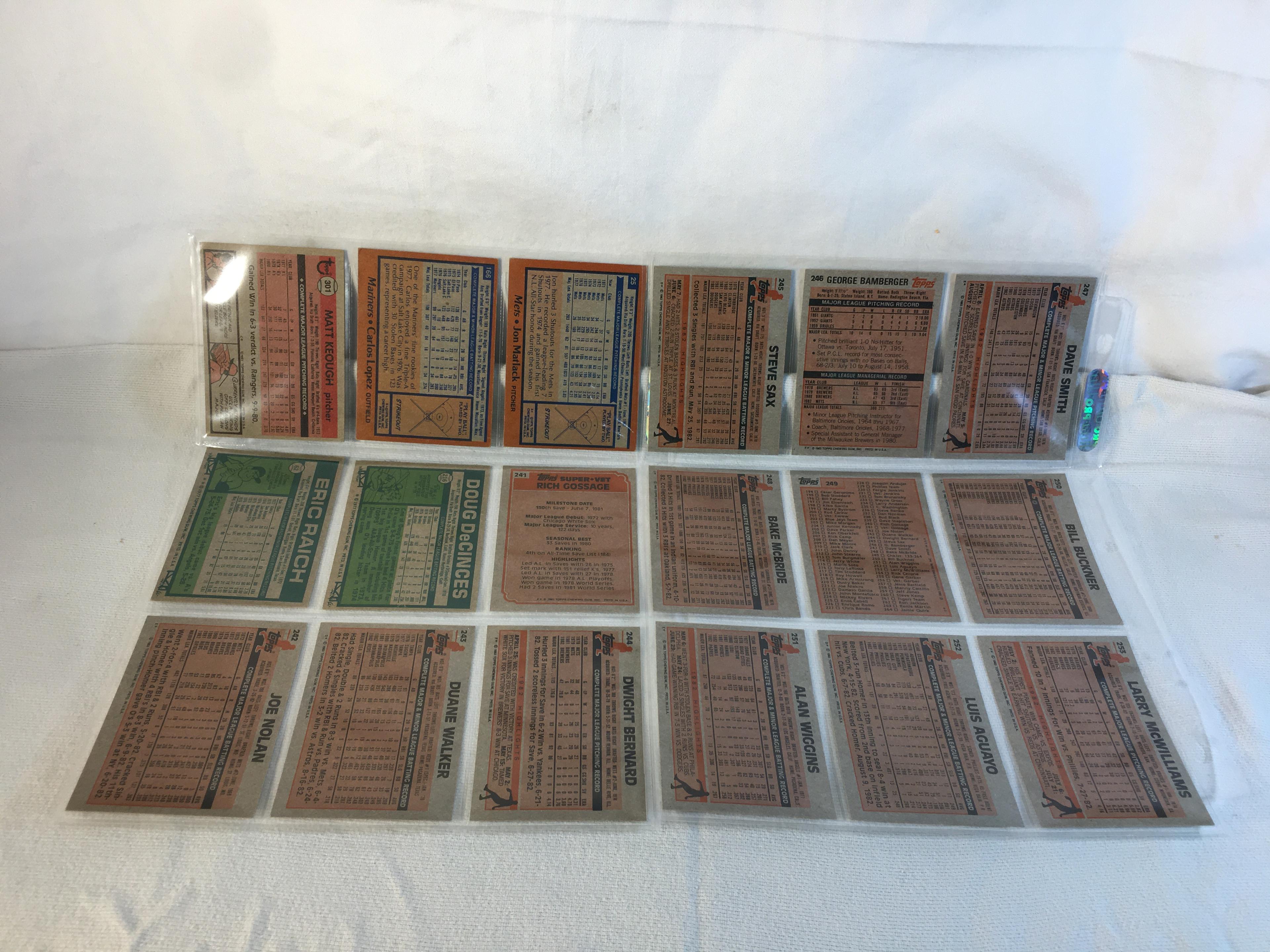 Lot of 18 Pcs Collector Vintage  MLB Baseball  Sport Trading Assorted Cards & Players - See Photos