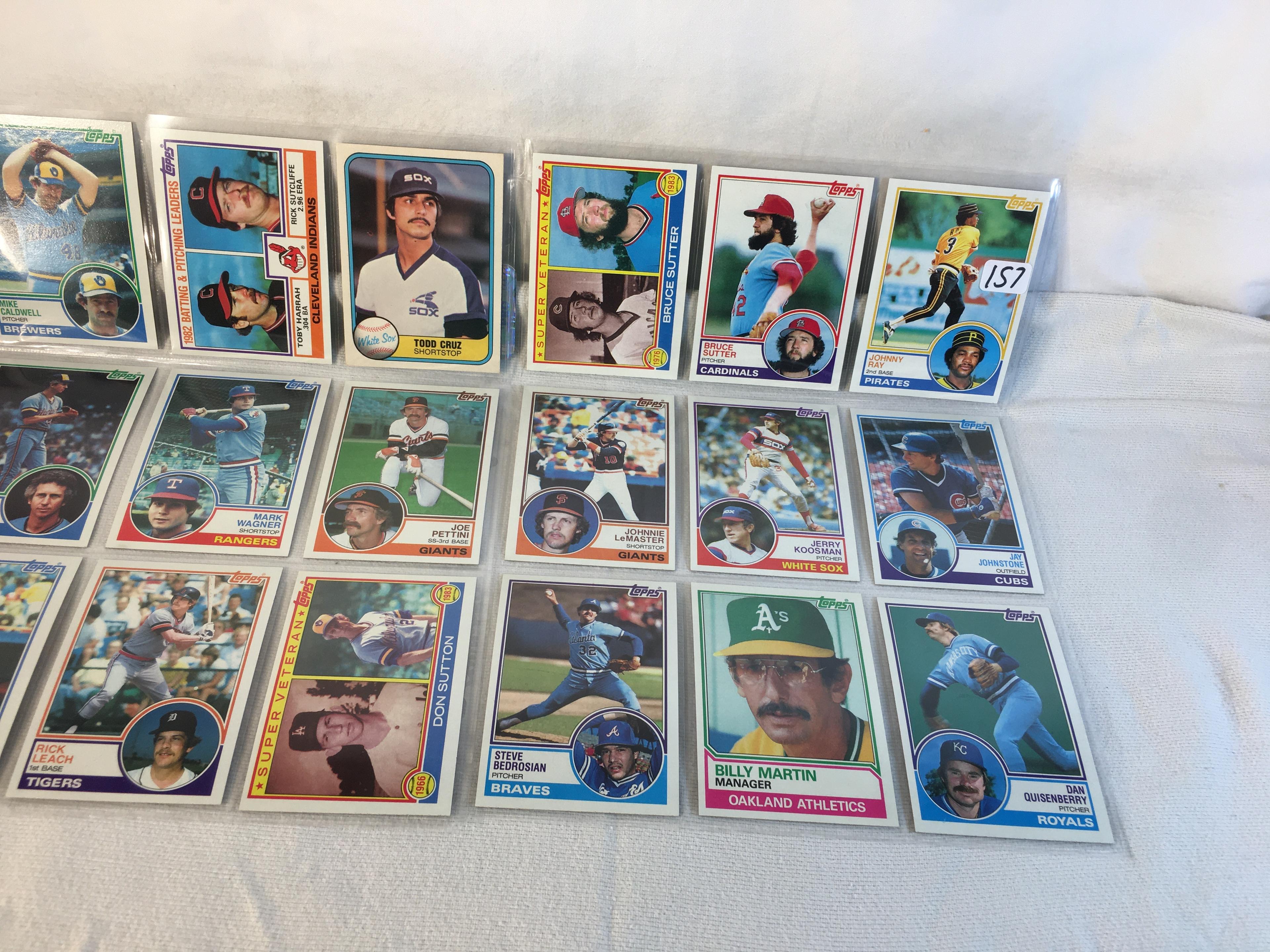 Lot of 18 Pcs Collector Vintage  MLB Baseball  Sport Trading Assorted Cards & Players - See Photos