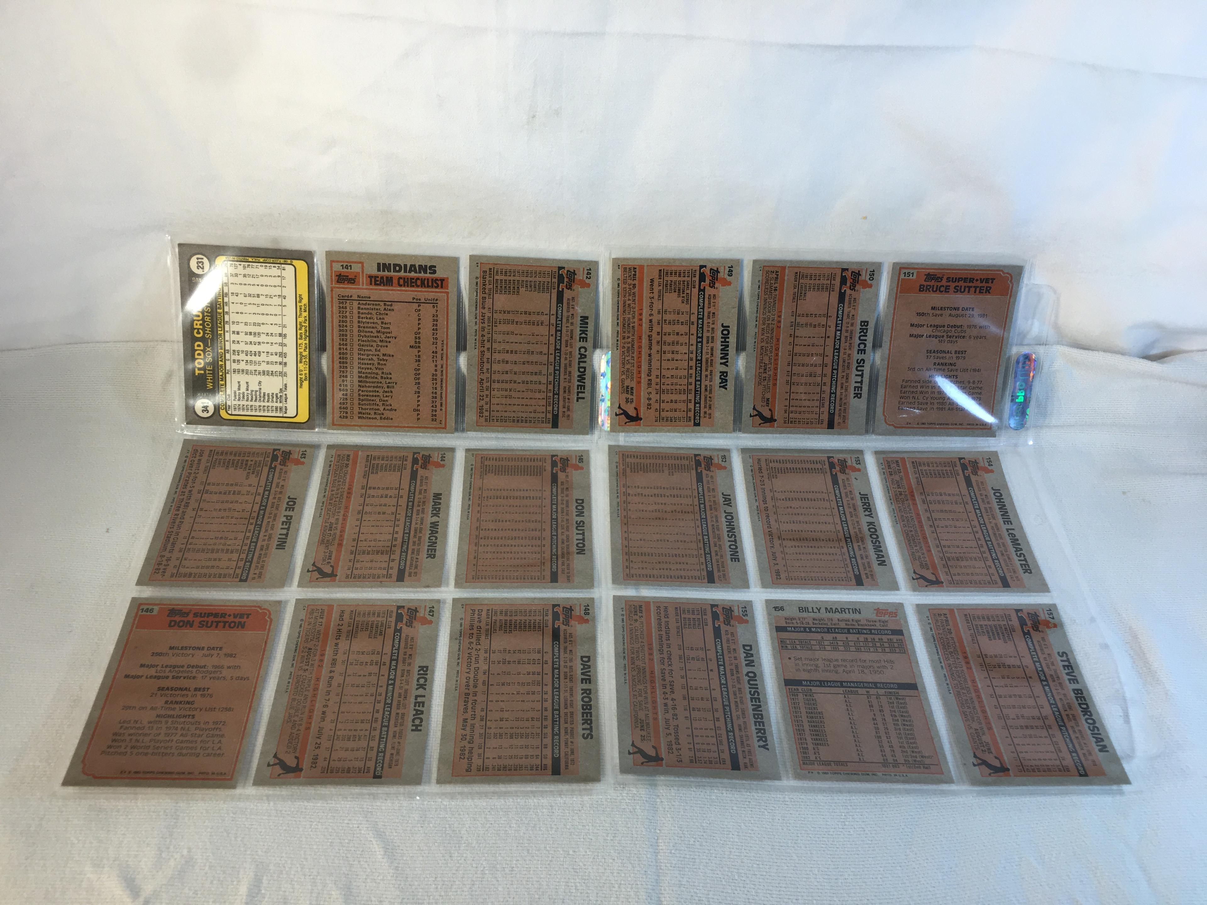 Lot of 18 Pcs Collector Vintage  MLB Baseball  Sport Trading Assorted Cards & Players - See Photos