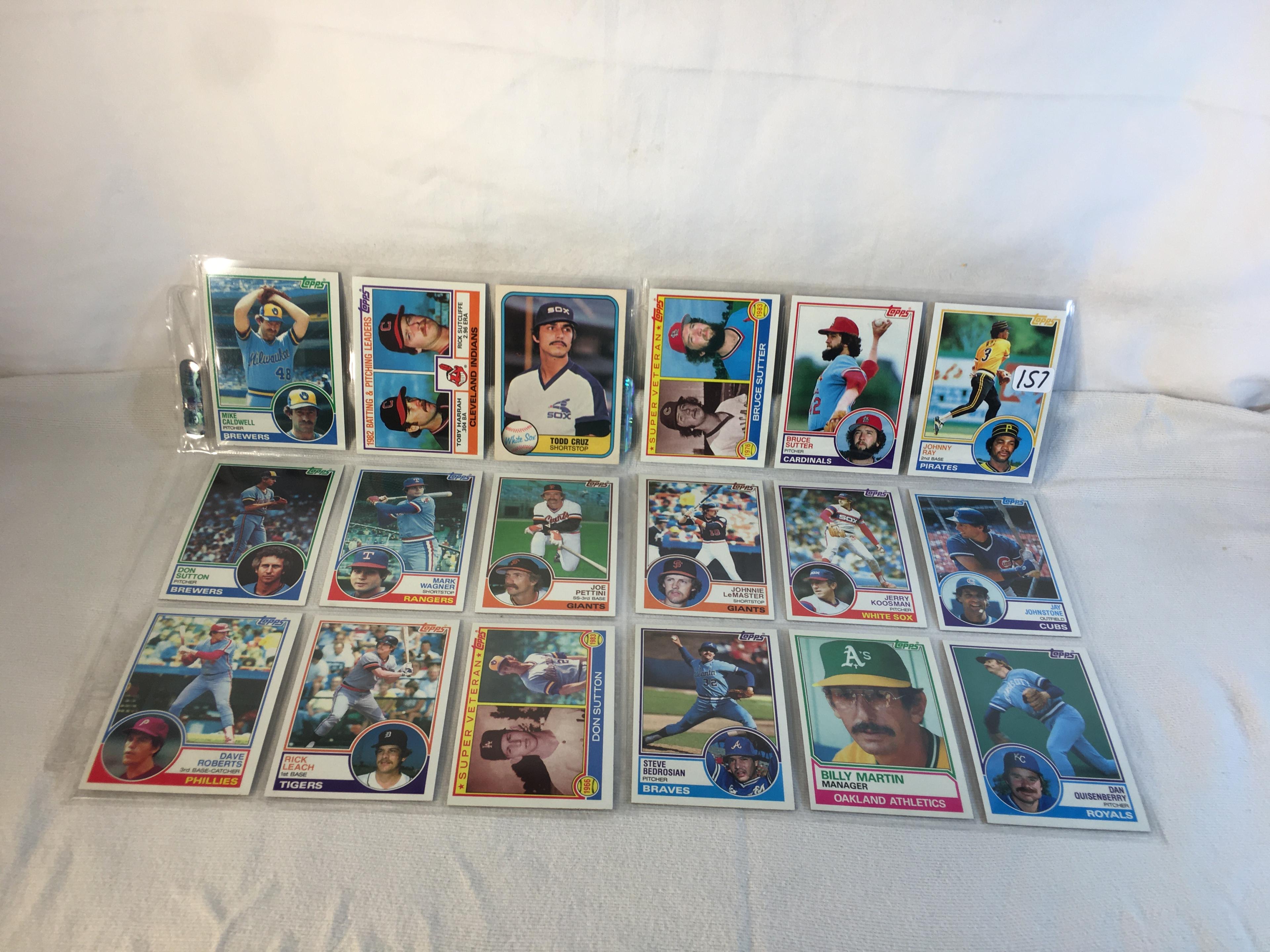 Lot of 18 Pcs Collector Vintage  MLB Baseball  Sport Trading Assorted Cards & Players - See Photos