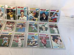 Lot of 18 Pcs Collector Vintage  MLB Baseball  Sport Trading Assorted Cards & Players - See Photos