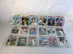 Lot of 18 Pcs Collector Vintage  MLB Baseball  Sport Trading Assorted Cards & Players - See Photos