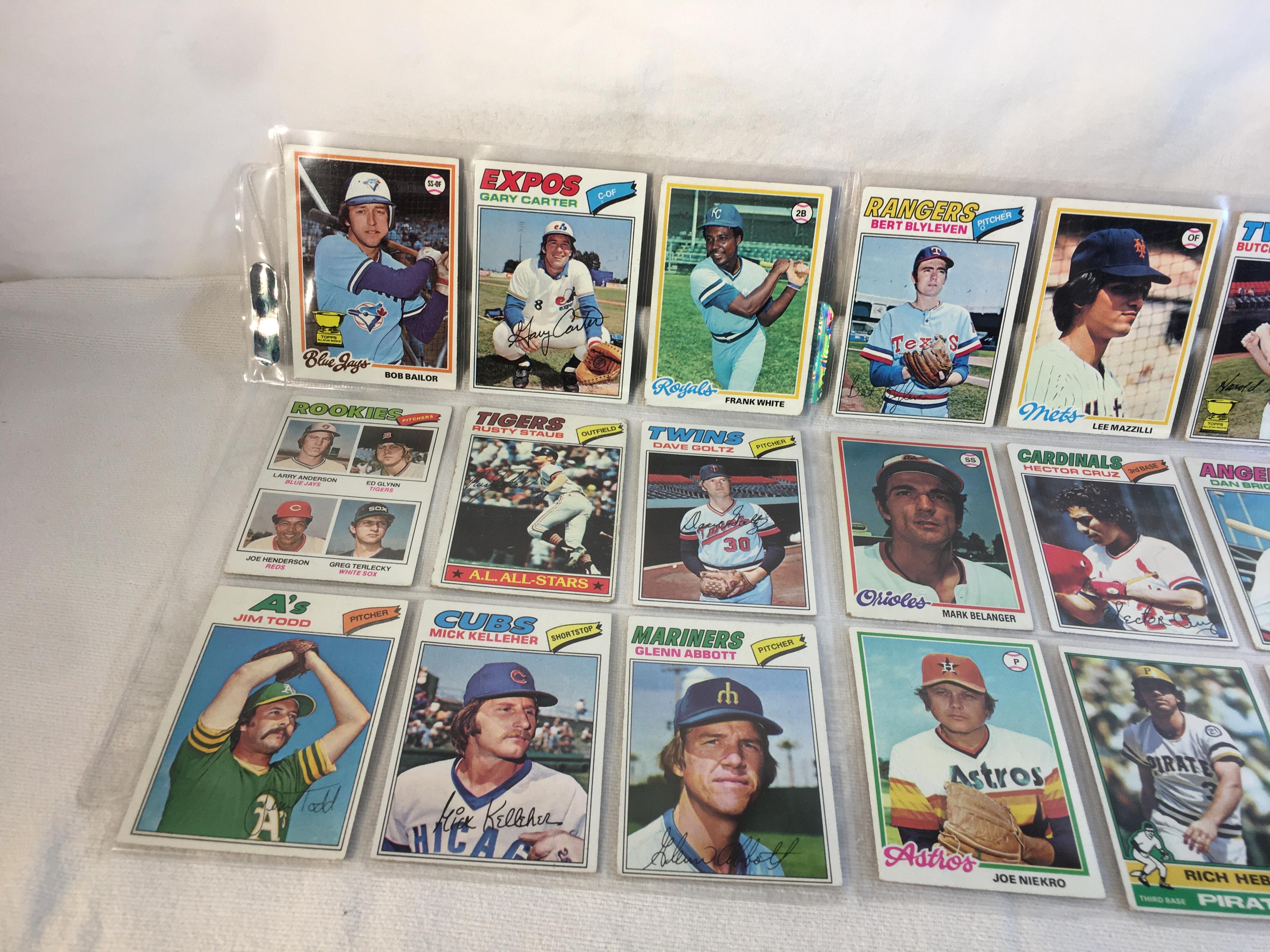 Lot of 18 Pcs Collector Vintage  MLB Baseball  Sport Trading Assorted Cards & Players - See Photos