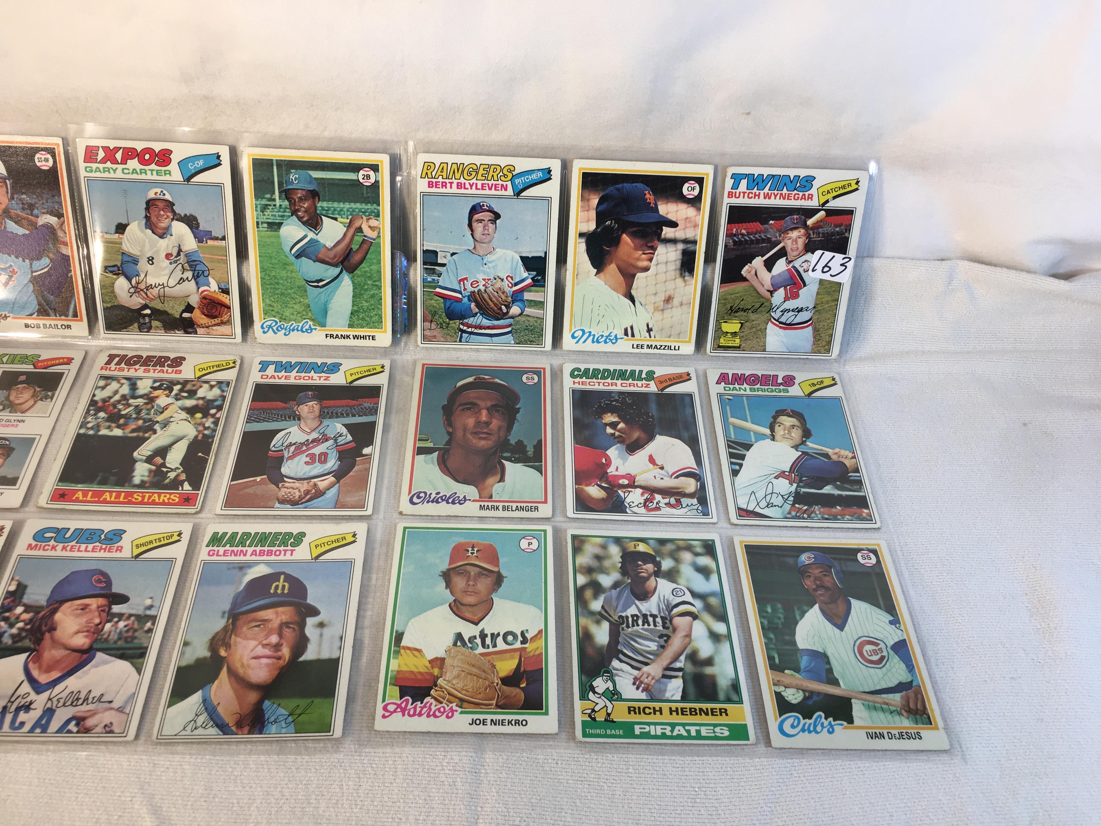 Lot of 18 Pcs Collector Vintage  MLB Baseball  Sport Trading Assorted Cards & Players - See Photos