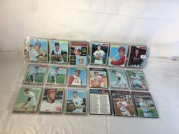 Lot of 18 Pcs Collector Vintage  MLB Baseball  Sport Trading Assorted Cards & Players - See Photos