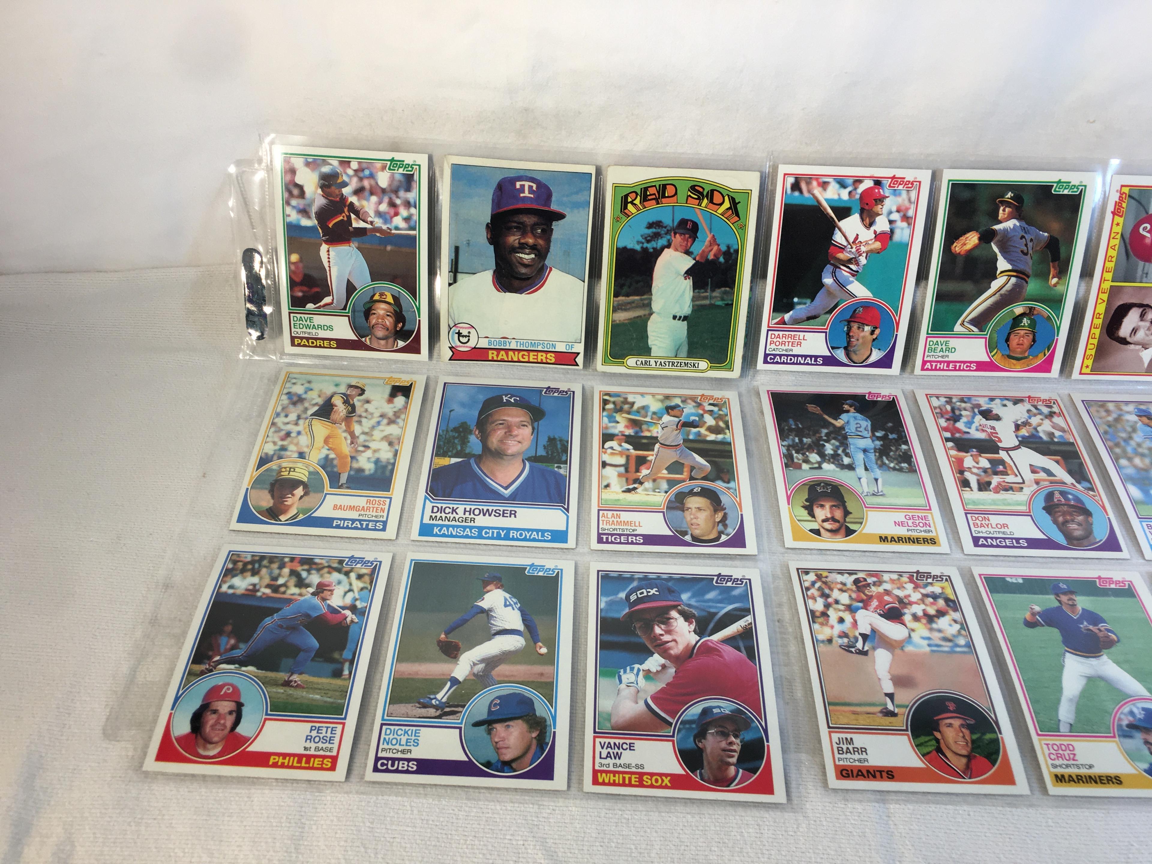 Lot of 18 Pcs Collector Vintage  MLB Baseball  Sport Trading Assorted Cards & Players - See Photos