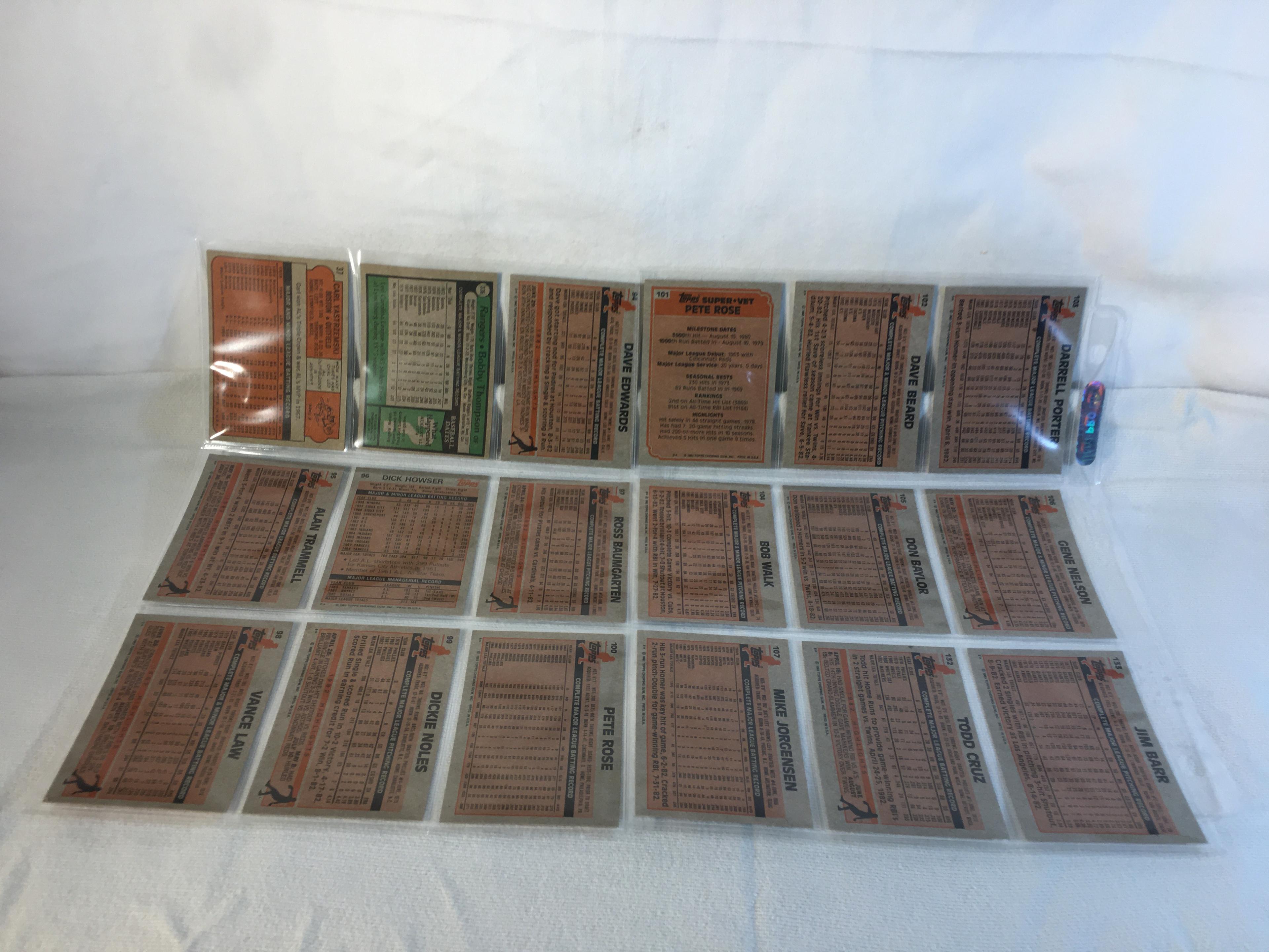 Lot of 18 Pcs Collector Vintage  MLB Baseball  Sport Trading Assorted Cards & Players - See Photos