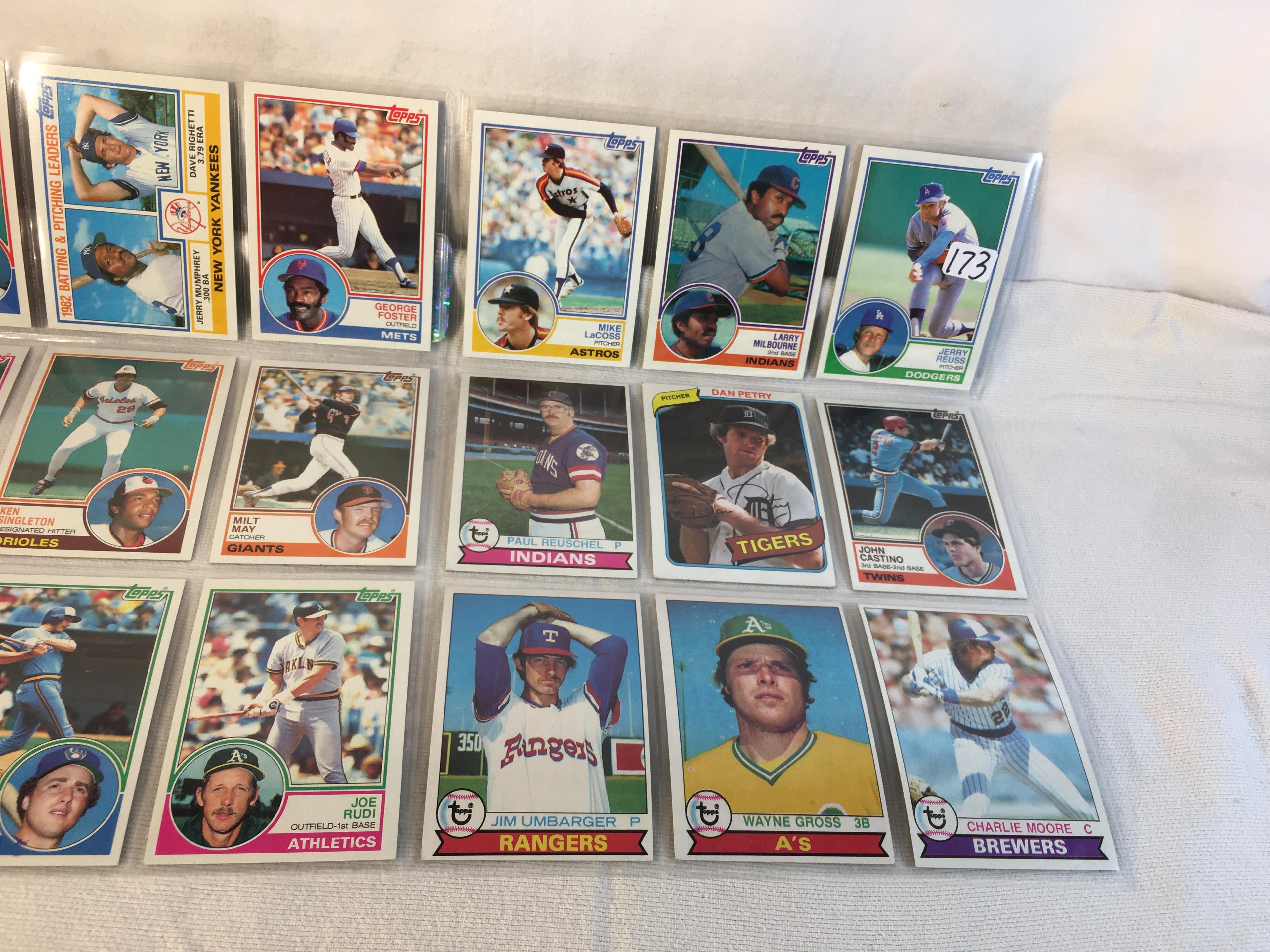 Lot of 18 Pcs Collector Vintage  MLB Baseball  Sport Trading Assorted Cards & Players - See Photos