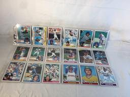 Lot of 18 Pcs Collector Vintage  MLB Baseball  Sport Trading Assorted Cards & Players - See Photos