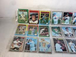 Lot of 18 Pcs Collector Vintage  MLB Baseball  Sport Trading Assorted Cards & Players - See Photos