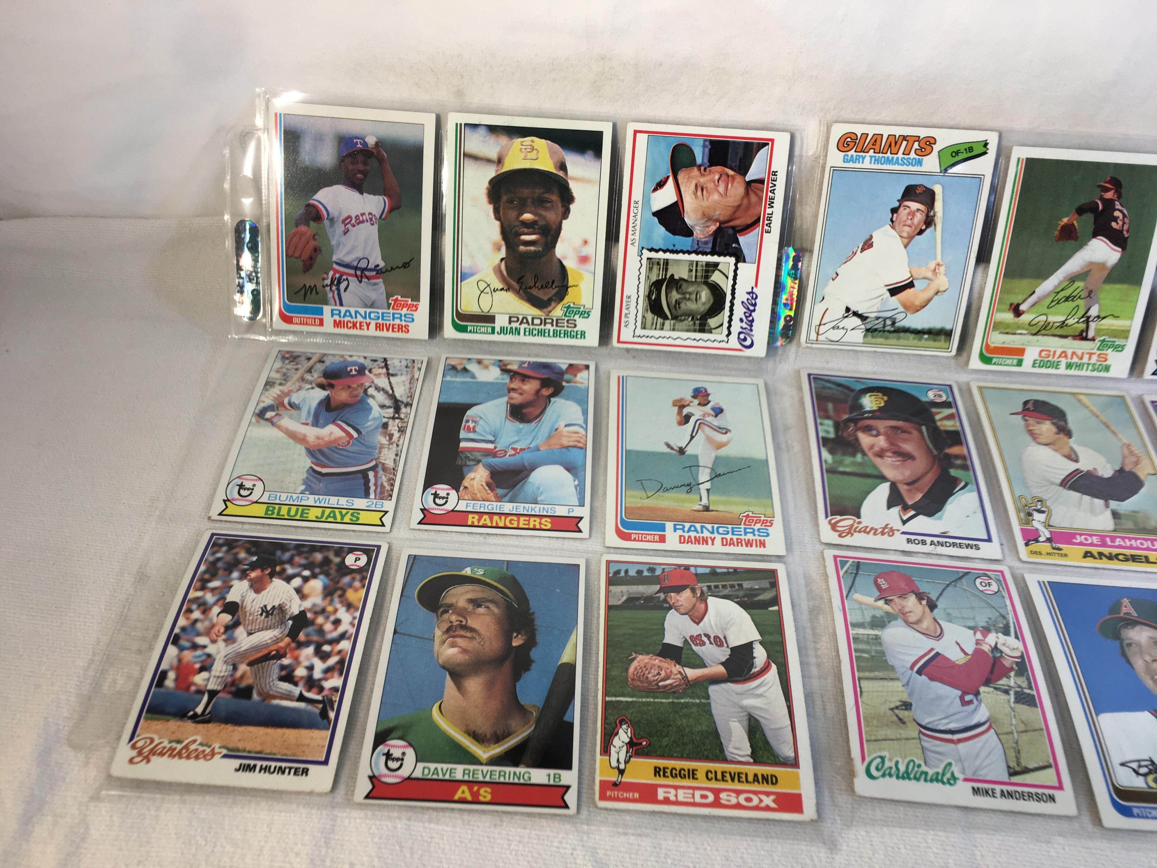 Lot of 18 Pcs Collector Vintage  MLB Baseball  Sport Trading Assorted Cards & Players - See Photos