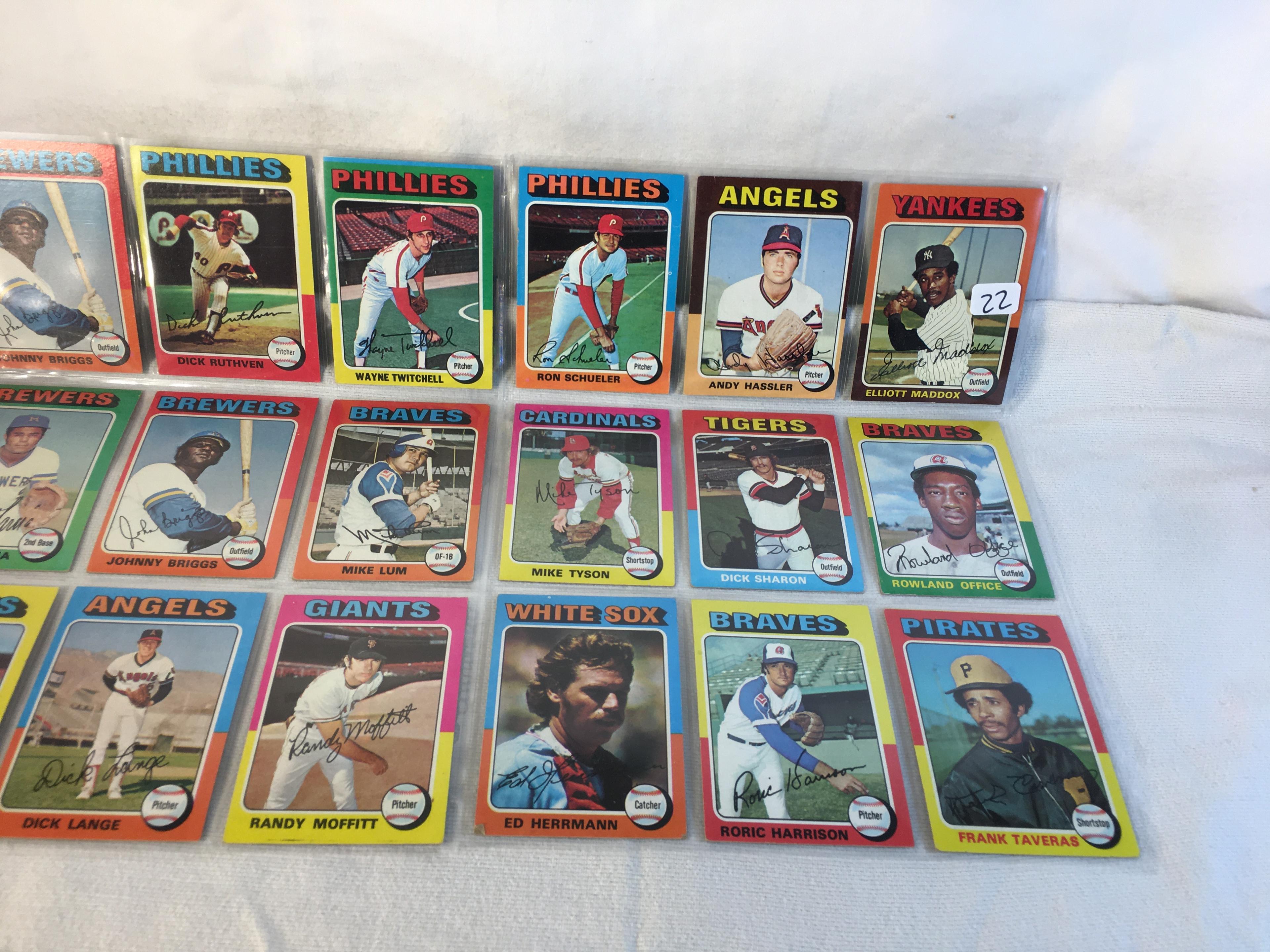 Lot of 18 Pcs Collector Vintage  MLB Baseball  Sport Trading Assorted Cards & Players - See Photos