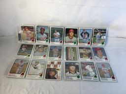 Lot of 18 Pcs Collector Vintage  MLB Baseball  Sport Trading Assorted Cards & Players - See Photos