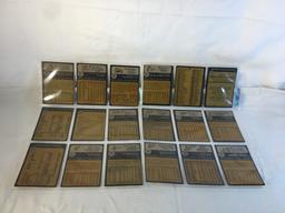 Lot of 18 Pcs Collector Vintage  MLB Baseball  Sport Trading Assorted Cards & Players - See Photos